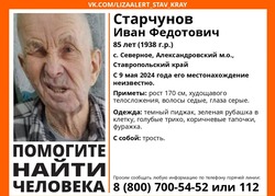 Пенсионера с тросточкой ищут на Ставрополье